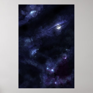 The Stars at Night -old Poster
