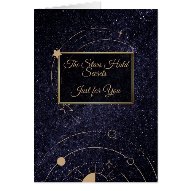 The Stars Hold Secrets Just for You- Birthday Card (Front)