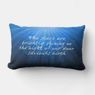 The Stars Shining Bright On The Dear Saviours Birt Lumbar Cushion