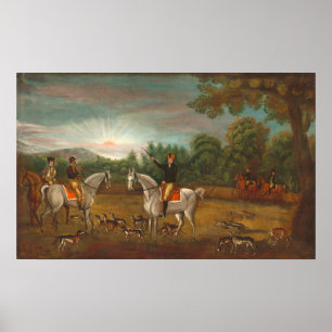 The Start of the Hunt - American Fine Art Poster