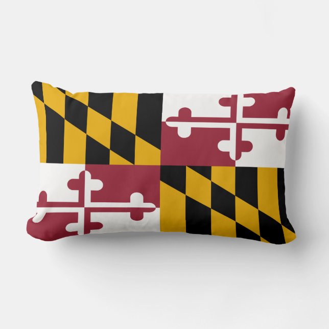 The State Flag of Maryland Lumbar Cushion (Front)
