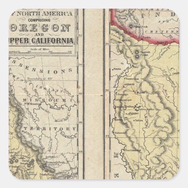 The State Of Texas Square Sticker (Front)