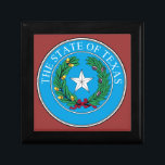 The State Seal of Texas Gift Box<br><div class="desc">Colourful state seal of Texas with the lone star.</div>