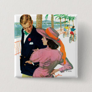 The Stategy of Love 15 Cm Square Badge