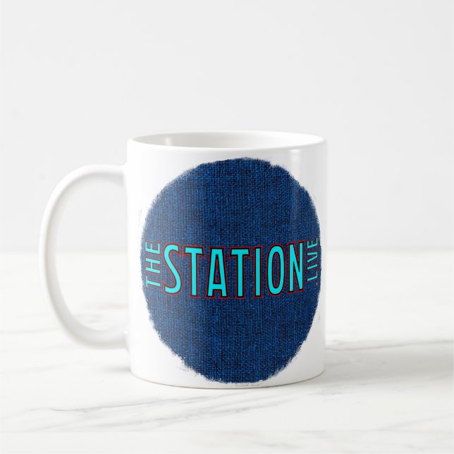 The Station Blue RT 11 oz Classic Mug (Left)
