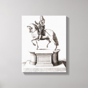 The statue of King Charles at Charing Cross Canvas Print