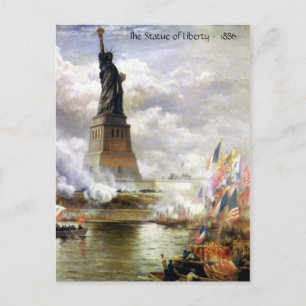 The Statue of Liberty 1886 Postcard