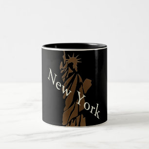 The Statue of Liberty New York Design Two-Tone Coffee Mug