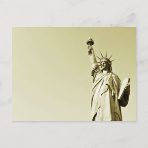 The statue of liberty postcard