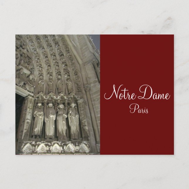 The Statutes of Notre Dame Postcard (Front)