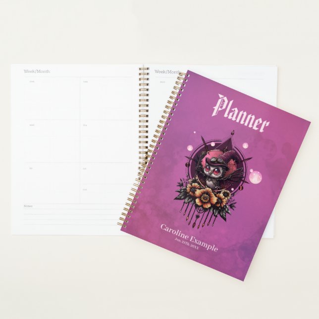 The Steampunk Owl: Guardian of Secrets. Planner (Display)