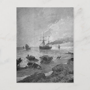 The steamship Vladivostok on the Yangtze River Postcard