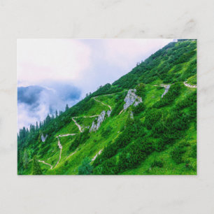 The steep path on the mountain, custom postcard