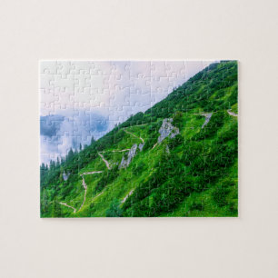 The steep path on the mountain jigsaw puzzle