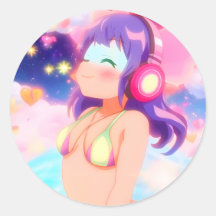The Stellargroove Ayumi Round Sticker #05