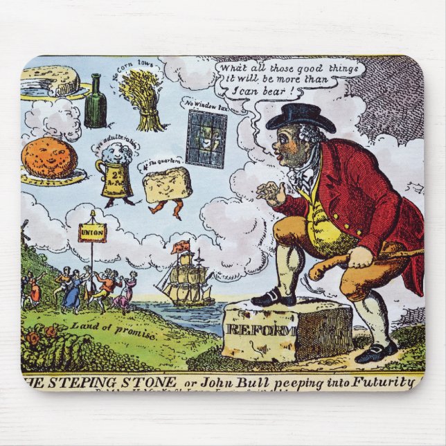 The Stepping Stone,John Bull peeping into Mouse Pad (Front)