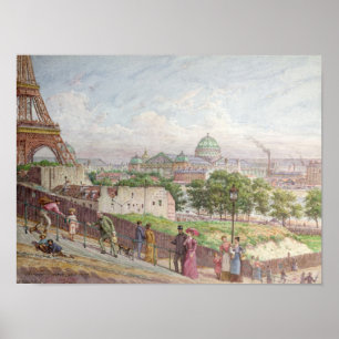 The Steps at the rue Alboni, 1897 Poster