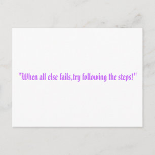 the steps postcard