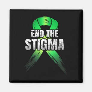 The Stigma - Mental Health Awareness Green Ribbon Magnet