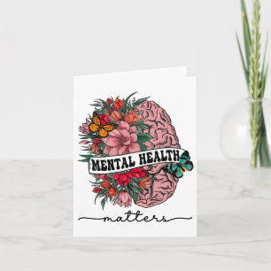 The Stigma Mental Health Problems Mental Awareness Card