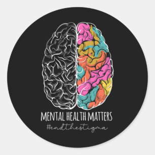 The Stigma Mental Health Problems Mental Awareness Classic Round Sticker