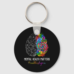 The Stigma Mental Health Problems Mental Awareness Key Ring