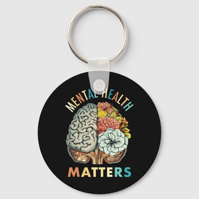 The Stigma Mental Health Problems Mental Awareness Key Ring (Front)