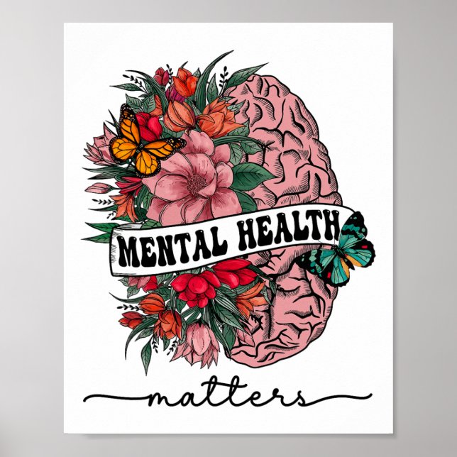 The Stigma Mental Health Problems Mental Awareness Poster (Front)