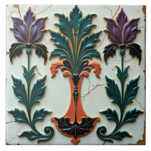The Still Hour of Blossoms Tile
