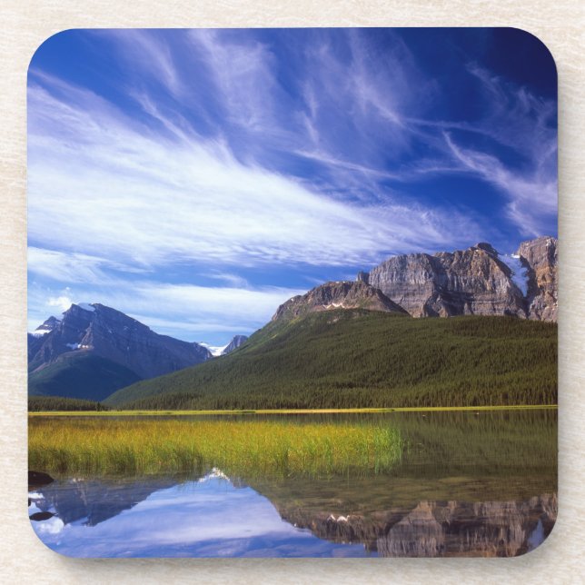 The still waters of Waterfowl Lake make a Coaster (Front)