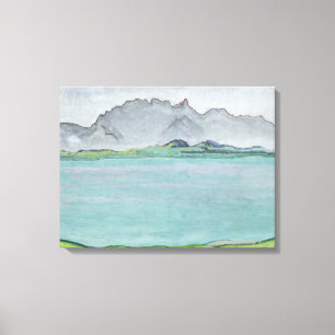 The Stockhorn Mountains and Lake Thun, 1911 Canvas Print
