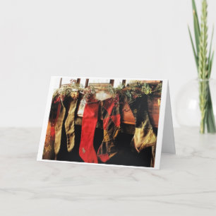 **THE STOCKINGS ARE HUNG** MERRY CHRISTMAS CARD