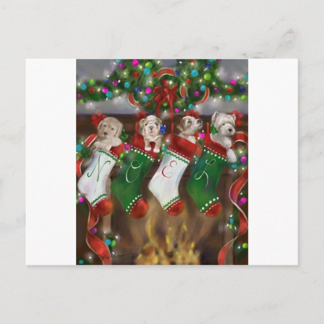 The Stockings Were Hung Postcard (Front)