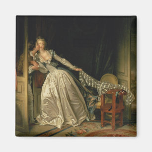 The Stolen Kiss by Jean-Honore Fragonard Magnet
