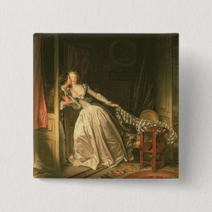 The Stolen Kiss, c.1788 15 Cm Square Badge