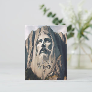 The Stone Carved Saviour The Lord Is My Rock Postcard