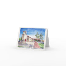  "The Stone Church" of LA Crescenta Blank Card