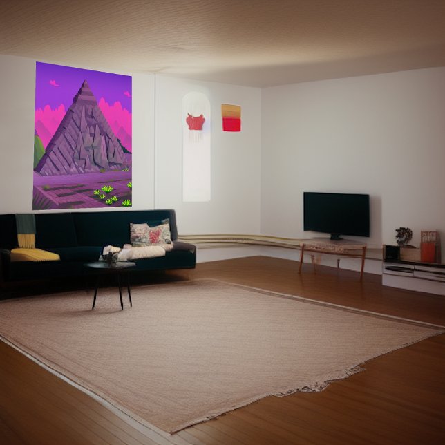 The stone pyramid | AI Art Poster (Creator Uploaded)