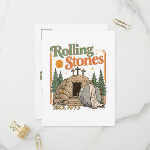 The Stone was Rolled Away He is Alive  Invitation Postcard