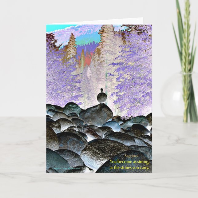 The stones you carry card (Front)