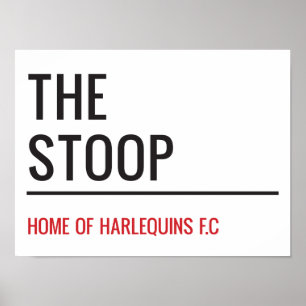 The Stoop Stadium Street Sign