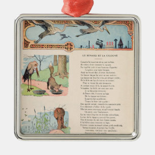 The Stork and the Fox from the Fables Metal Tree Decoration