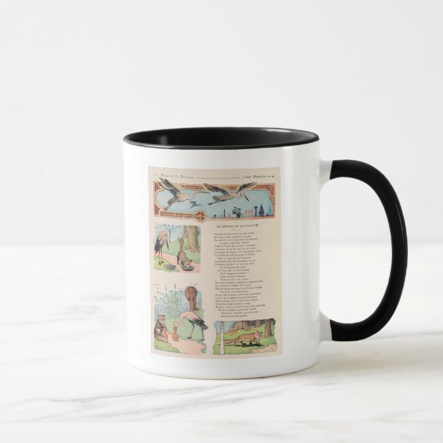The Stork and the Fox from the Fables Mug (Right)