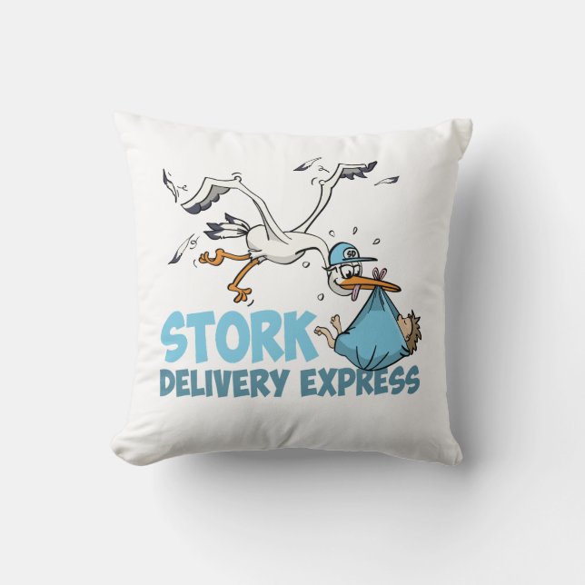 The stork bezorg express cushion (Front)