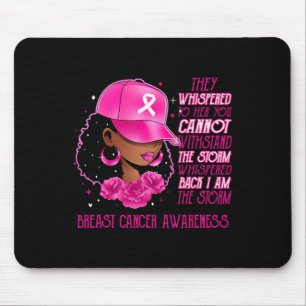 The Storm Black Women Breast Cancer Survivor Pink  Mouse Pad