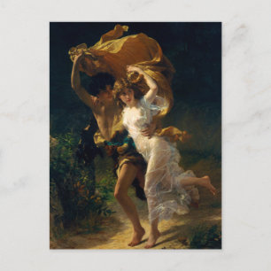 The Storm by Pierre Auguste Cot (1880) Postcard