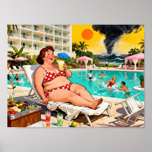 “The Storm Can Wait” – A Self Denial Cartoon Poster