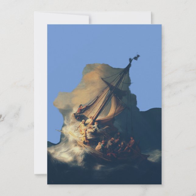 The Storm on the Sea of Galilee Holiday Card (Front)