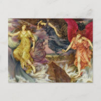 The Storm Spirits by Evelyn de Morgan Postcard
