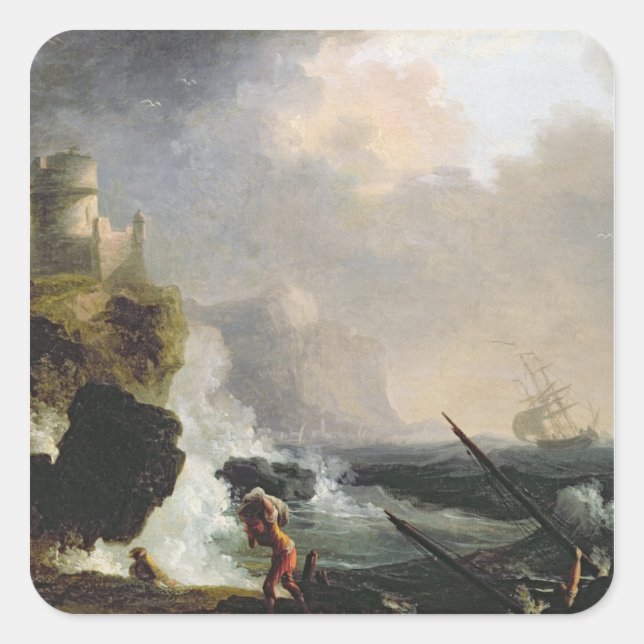 The Storm Square Sticker (Front)